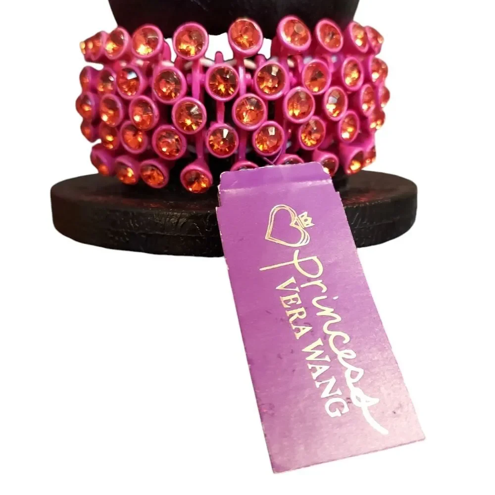 Vintage Princess Vera Wang NWT Y2K Retro Glam McBling Jeweled Stretch Bracelet